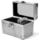 Falcon Series 10 Slab Box - Clear Top - Aluminum Finish