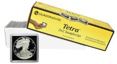 American Silver Eagle 2x2 Tetra Snaplock Coin Holder -  25 per pack