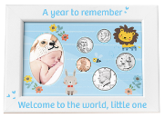 Babys First Year Coin & Photo Frame (Boy)