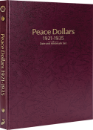 Peace Dollars 1921-1935, Date & Mintmark Set P, D & S (Burgundy)