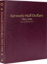 Kennedy Half Dollars 1964-1996, Date & Mintmark Set P, D & S (Burgundy)