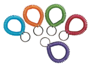 Key and Card Wrist Coils - Assorted Colors