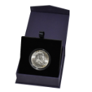 Folding Coin Capsule Box with Magnetic Lid and Stand Insert - Medium Capsule