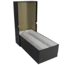 Double Row Slab Box - 12" - Heavy Duty - Black
