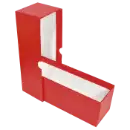 Single Row Slab or Crown Box - 8.25" - Red