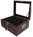 Multi-tray, Wood Deluxe Glass-top, Latch Key (24 Slabs)