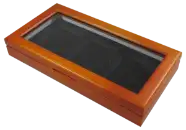 Wood Glass-Top Display Slab Box - 3 Slab Universal