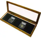 Wood Glass-Top Display Slab Box - 5 Slab Universal
