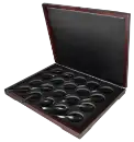 Wood Style Coin Box for 20 L sized Round Coin Holders