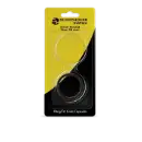 EvoCore Silver Round Silicone Ring Fit Coin Holder - 39mm (Black)