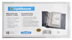 Refill Pages for Lighthouse Classic Single Pocket Currency Album - HCLCA