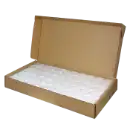 39mm Silver Round Bulk Direct-Fit / L Ring-Fit EvoCore Coin Holders. 250 count box.