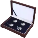 Guardhouse Wood Display Box - GH-W1300 - (4S) Holds 4 Small Guardhouse coin capsules