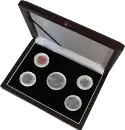 Guardhouse Wood Display Box - GH-W1300 - Direct Fit Mint or Proof Set Cent - Half $ (4S,1M)