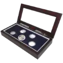 Guardhouse Glass-top Wood Display Box Proof or Mint Set GH-W1800: (4S,M)