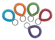 Key and Card Wrist Coils - Assorted Colors