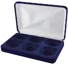 Velvet Coin Display Box - Holds 6L Capsules