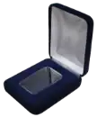 Velvet Coin Capsule Box - Holds 1 oz Silver Bar Capsule (Vertical)