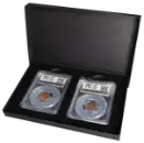 2 Slab Paperboard Certified Coin Gift Box