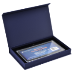 Magnetic Lid Display Box - Holds Guardhouse Currency Slab - Blue