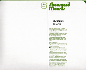 276/224 Showgard Mounts for Souvenir Sheets (Black)