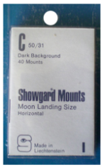 50x31mm Showgard Mounts - Pre-cut Singles (Black)