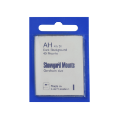 52x36mm Showgard Mounts - Pre-cut Singles (Black)