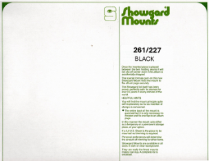 261/227 Showgard Mounts for Souvenir Sheets (Black)