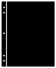 Supersafe Stocksheets 1 Row 263mm, Black