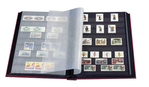 Hard Cover Stockbook with 64 Black Pages and Glassine Interleaves (Black ) - LS4/32S