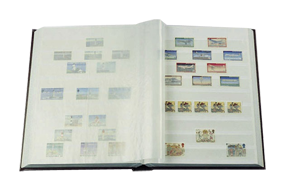 Hard Cover Stockbook with 64 White Pages and Glassine Interleaves (Black ) - L4/32S