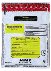Tamper Evident 9x12 White "Deal" Bag - 100/pack