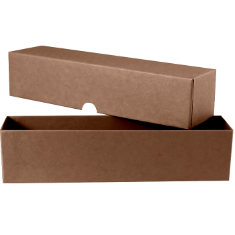 Color Coded 2x2 Coin Boxes - 8.5" - Brown