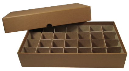 Half-Dollar Tube Box - Holds 28 Tubes