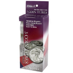 3 Round Coin Tube - American Silver Eagle