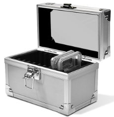 10 Slab Aluminum Box - Clear Top