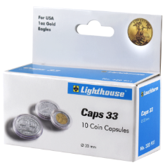 33mm - Coin Capsules (pack of 10)