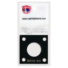 Capital Plastics 144 Coin Holder - Seated Liberty Quarter