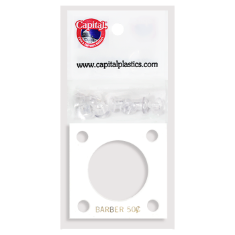 Capital Plastics 144 Coin Holder - Barber Half Dollar
