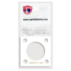 Capital Plastics 144 Coin Holder - Liberty Half Dollar