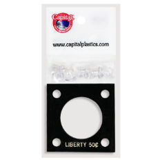 Capital Plastics 144 Coin Holder - Liberty Half Dollar