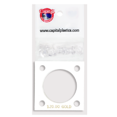 Capital Plastics 144 Coin Holder - $20 Gold