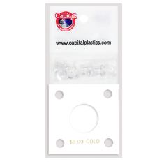 Capital Plastics 144 Coin Holder - $3 Gold