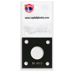 Capital Plastics 144 Coin Holder - $3 Gold