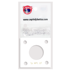 Capital Plastics 144 Coin Holder - 1/2 oz. Maple
