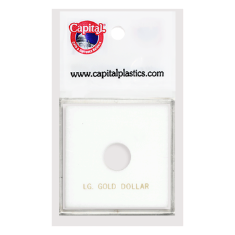 Capital Plastics Krown Coin Holder - Large Gold $ (type 2&3)