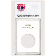 Capital Plastics Caps Coin Holder - Barber Half Dollar