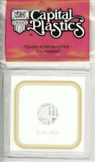Capital Plastics VPX Coin Holder - Dollar 5 Gold