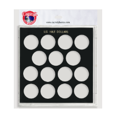 U.S. Half Dollars (No Date)  15 slot(s). B