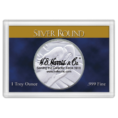 Silver Round Frosty Case